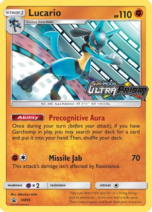 Image of Lucario (SM95) (Prerelease Promo) [Sun & Moon: Black Star Promos]