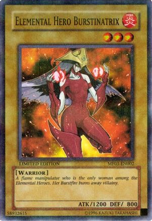 Image of Elemental Hero Burstinatrix [MF03-EN002] Parallel Rare