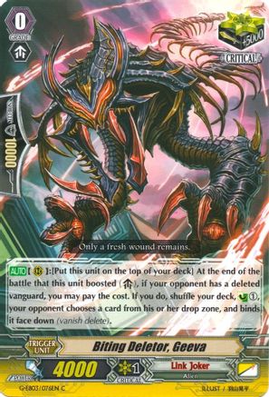 Biting Deletor, Geeva (G-EB03: THE GALAXY STAR GATE)