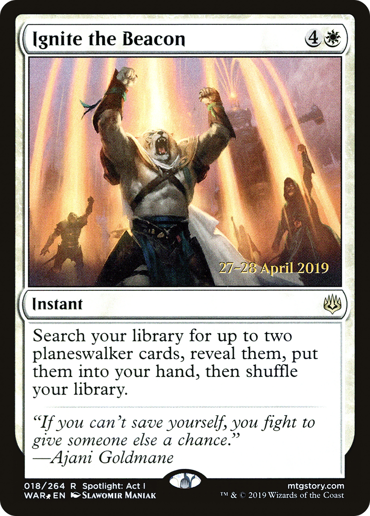 Image of Ignite the Beacon [War of the Spark Prerelease Promos]