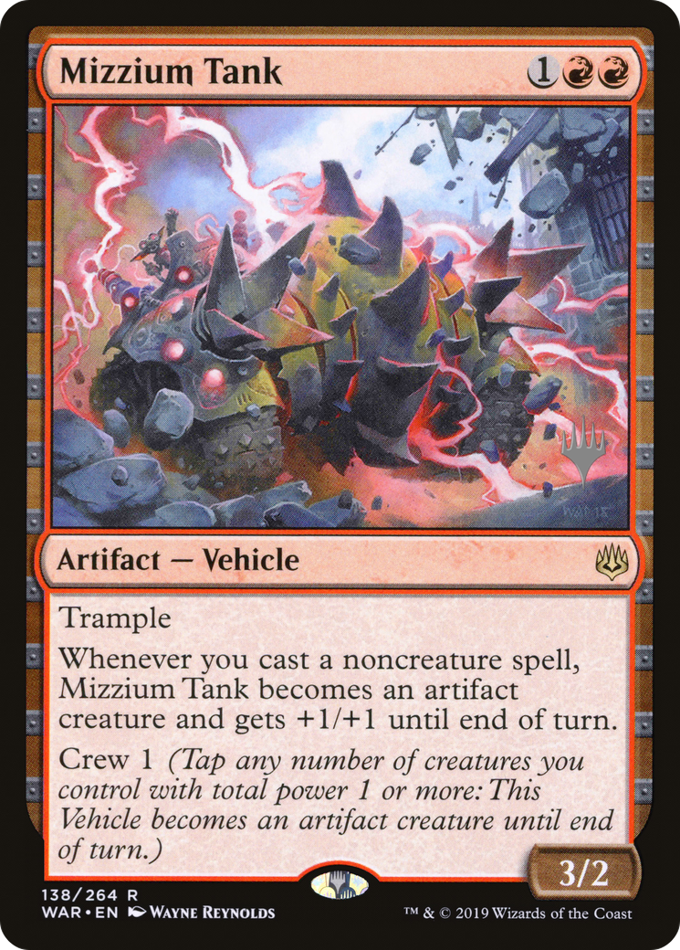 Image of Mizzium Tank (Promo Pack) [War of the Spark Promos]