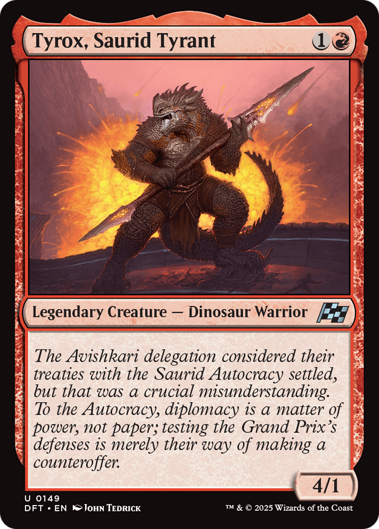 Image of Tyrox, Saurid Tyrant [Aetherdrift]