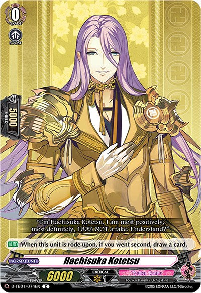 Image of Hachisuka Kotetsu (D-TB01/074EN) [Touken Ranbu: ONLINE 2021]