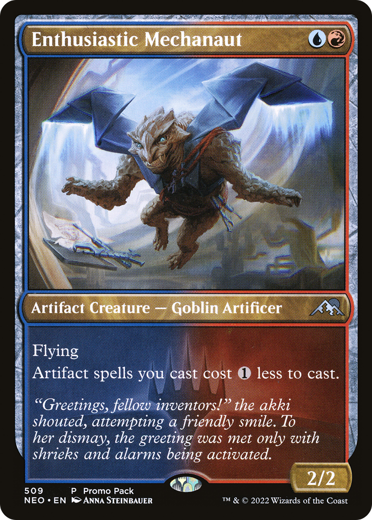 Image of Enthusiastic Mechanaut (Promo Pack) [Kamigawa: Neon Dynasty Promos]