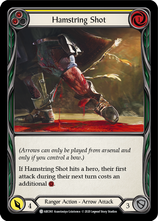 Image of Hamstring Shot (Yellow) [U-ARC061] (Arcane Rising Unlimited)  Unlimited Normal