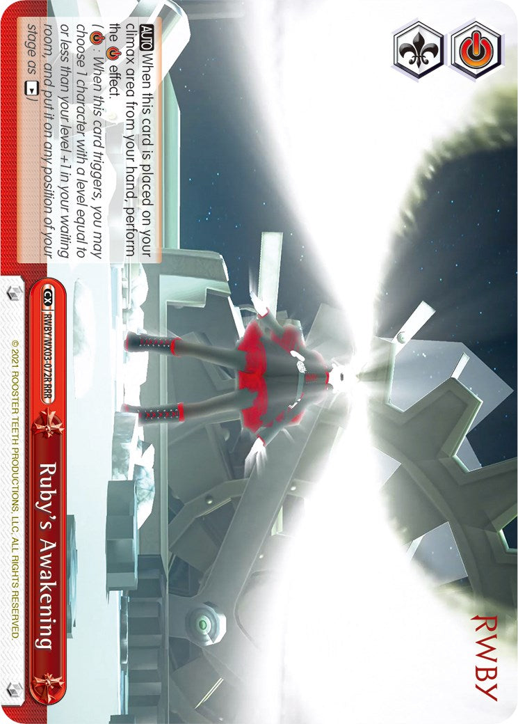 Image of Ruby's Awakening (RWBY/WX03-072R RRR) [RWBY]