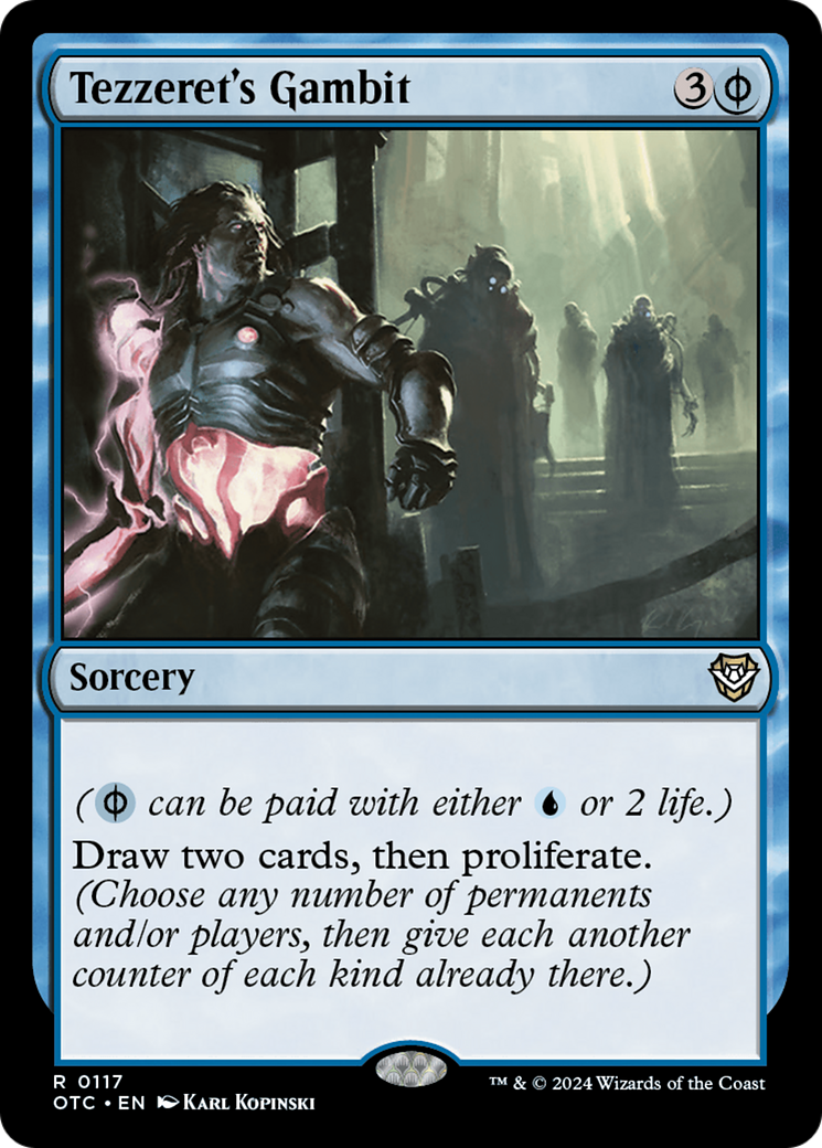 Image of Tezzeret's Gambit [Outlaws of Thunder Junction Commander]