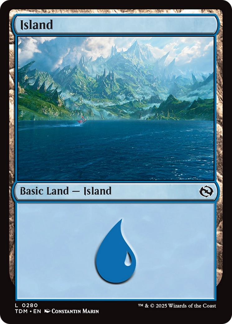Image of Island (0280) [Tarkir: Dragonstorm]