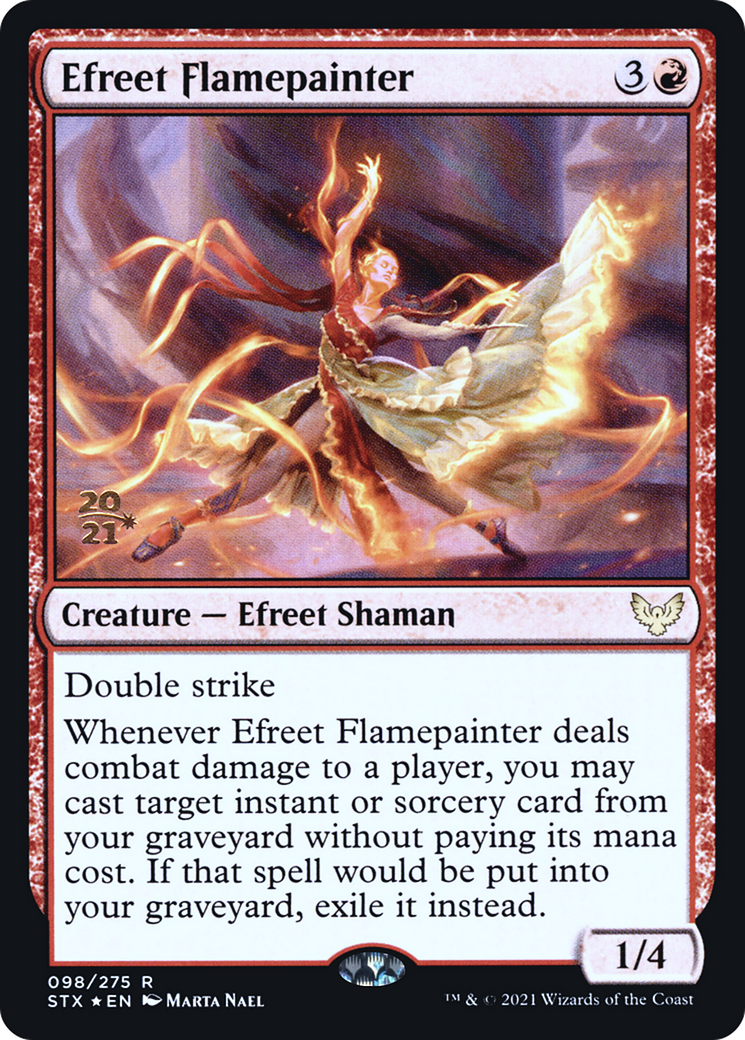 Image of Efreet Flamepainter [Strixhaven: School of Mages Prerelease Promos]