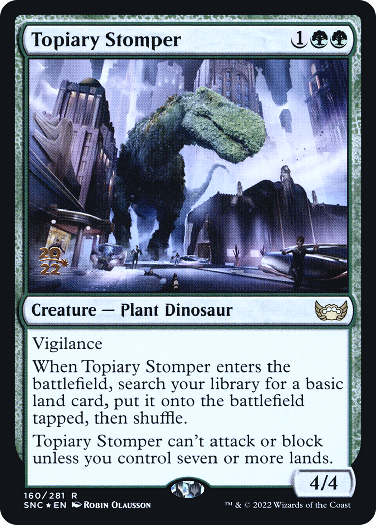 Image of Topiary Stomper [Streets of New Capenna Prerelease Promos]