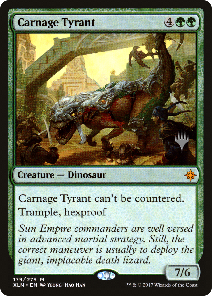 Image of Carnage Tyrant (Promo Pack) [Ixalan Promos]