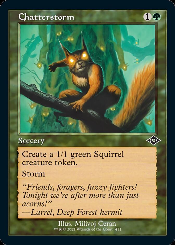 Image of Chatterstorm (Retro Foil Etched) [Modern Horizons 2]