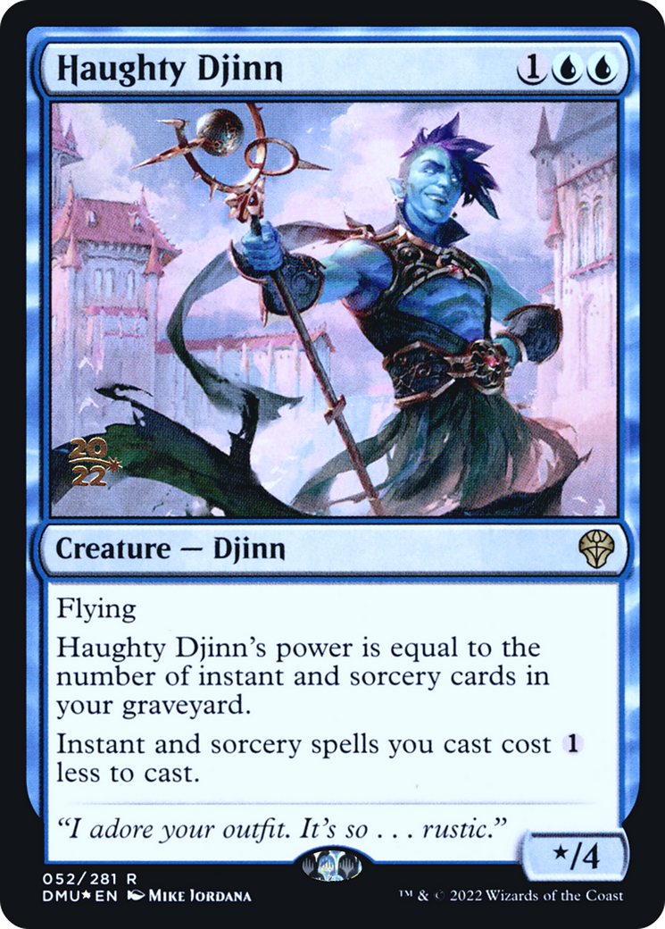 Image of Haughty Djinn [Dominaria United Prerelease Promos]