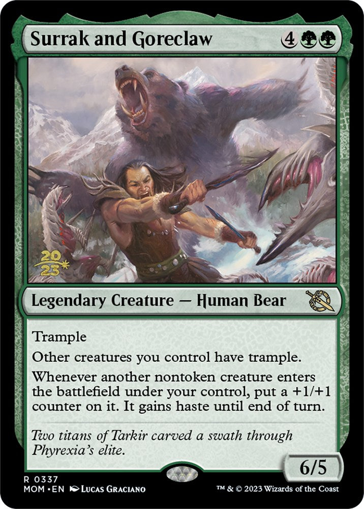 Image of Surrak and Goreclaw [March of the Machine Prerelease Promos]