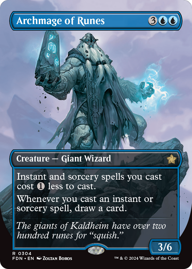 Image of Archmage of Runes (Borderless) [Foundations]