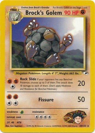 Image of Brock's Golem (20/132) [Gym Heroes Unlimited]