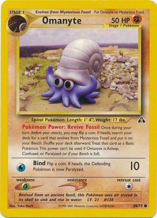 Image of Omanyte (60/75) [Neo Discovery Unlimited]