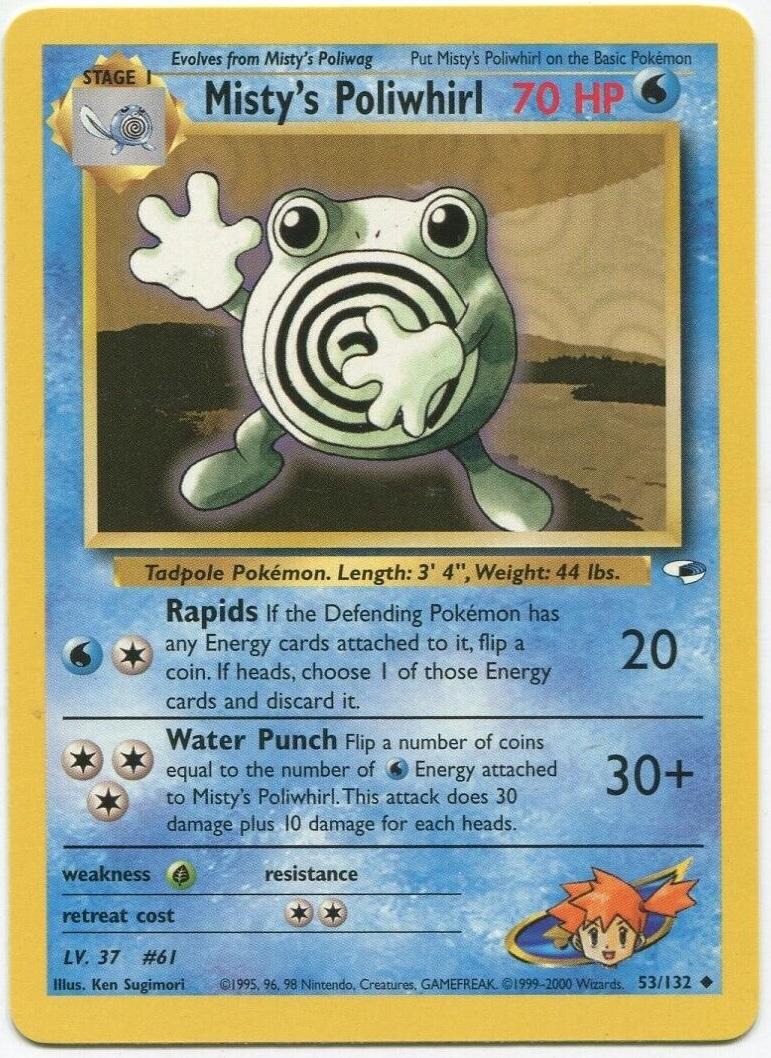 Image of Misty's Poliwhirl (53/132) [Gym Heroes Unlimited]
