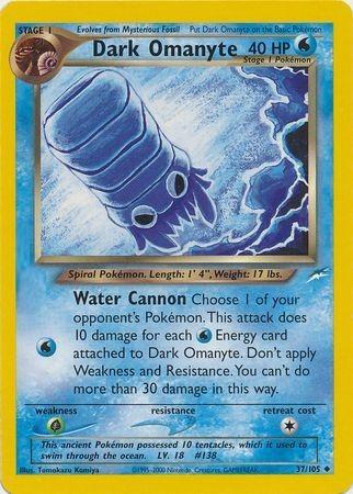 Image of Dark Omanyte (37/105) [Neo Destiny Unlimited]