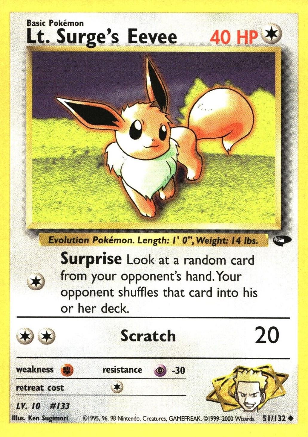 Image of Lt. Surge's Eevee (51/132) [Gym Challenge Unlimited]