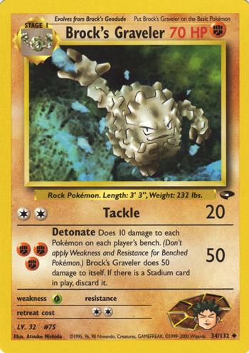 Image of Brock's Graveler (34/132) [Gym Challenge Unlimited]