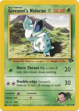 Image of Giovanni's Nidoran (75/132) (Female) [Gym Challenge Unlimited]