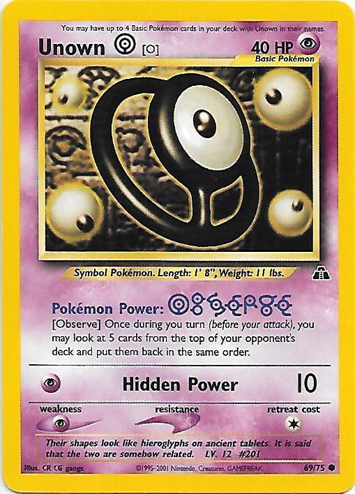 Image of Unown [O] (69/75) [Neo Discovery Unlimited]