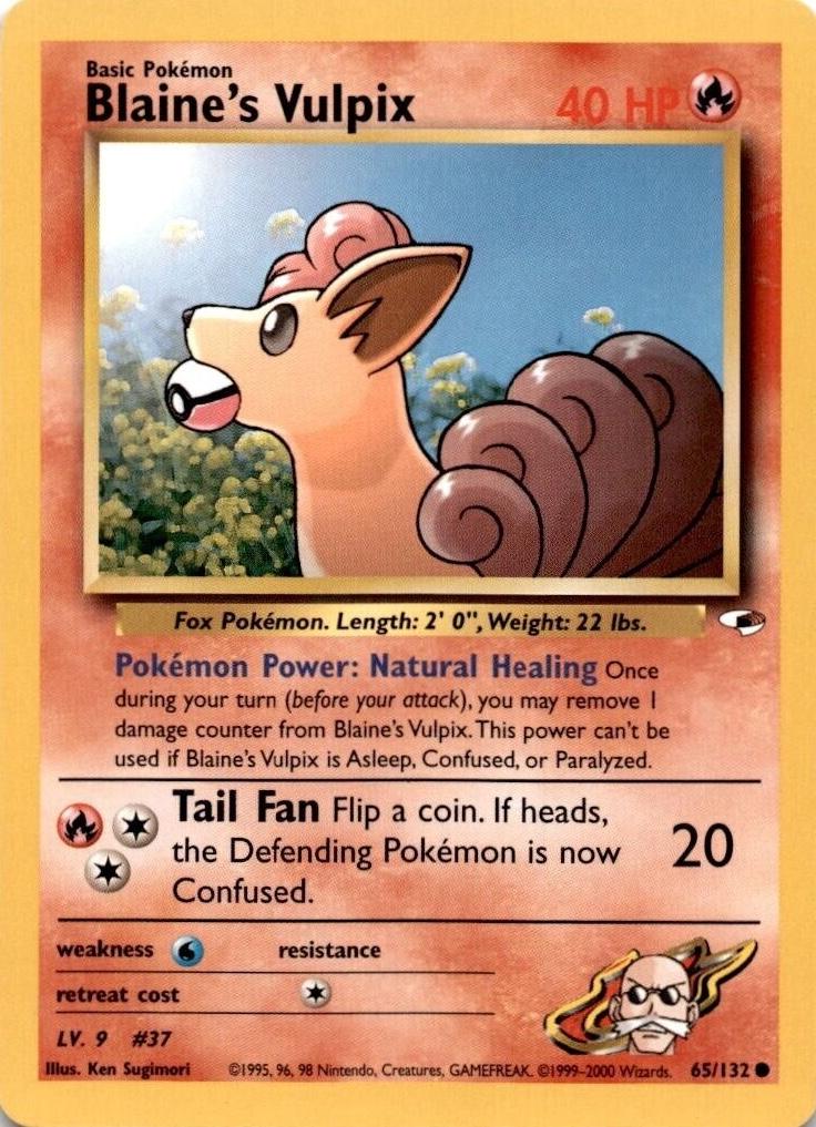 Image of Blaine's Vulpix (65/132) [Gym Heroes Unlimited]