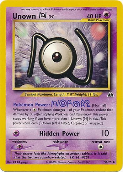 Image of Unown [N] (50/75) [Neo Discovery Unlimited]