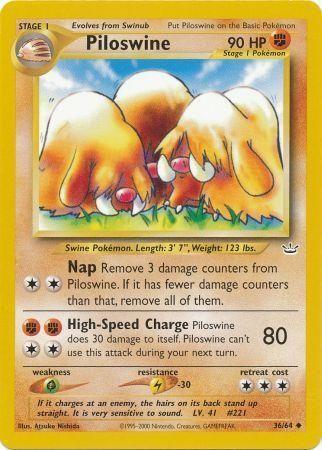 Image of Piloswine (36/64) [Neo Revelation Unlimited]