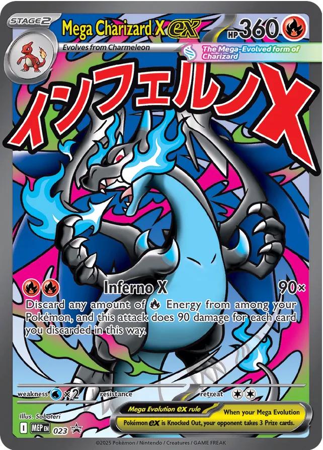 Image of Mega Charizard X ex (023) [Mega Evolution Promo]