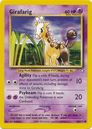 Image of Girafarig (58/111) [Neo Genesis Unlimited]
