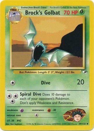 Image of Brock's Golbat (39/132) [Gym Heroes Unlimited]