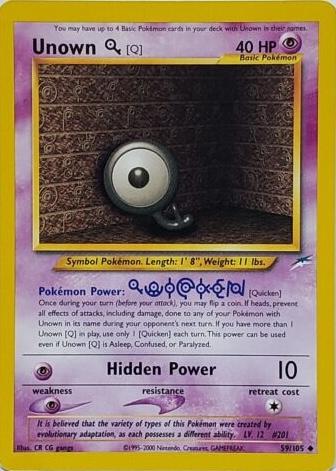 Image of Unown [Q] (59/105) [Neo Destiny Unlimited]