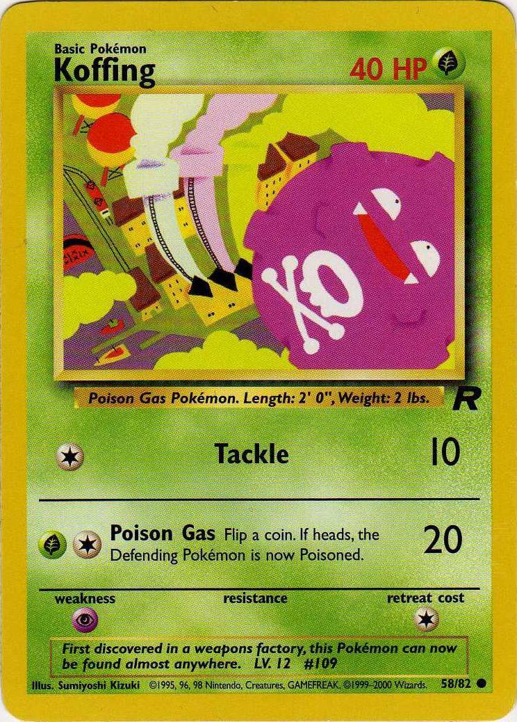 Image of Koffing (58/82) [Team Rocket Unlimited]