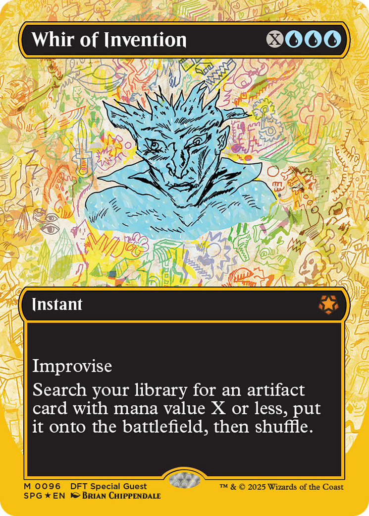 Image of Whir of Invention (Borderless) (First-Place Foil) [Aetherdrift Special Guests]