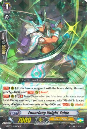 Image of Lunarfang Knight, Felax (DIVINE DRAGON APOCRYPHA)