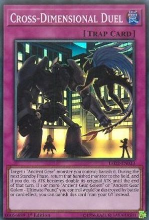 Image of Cross-Dimensional Duel [LED2-EN033] Super Rare