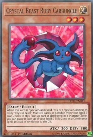 Image of Crystal Beast Ruby Carbuncle [LED2-EN041] Common