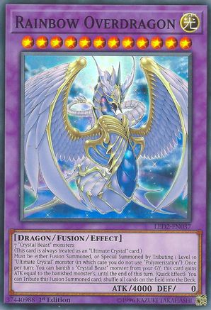 Image of Rainbow Overdragon [LED2-EN037] Super Rare