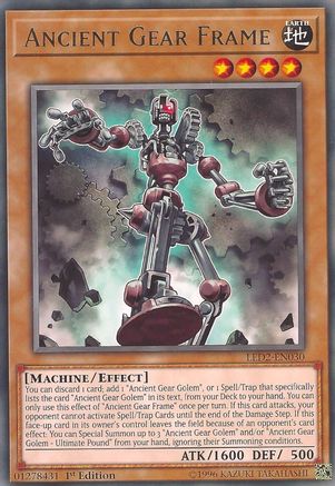 Image of Ancient Gear Frame [LED2-EN030] Rare