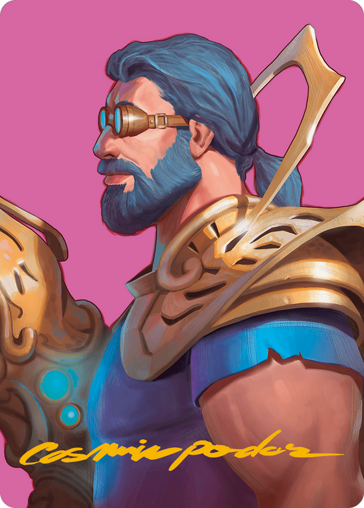 Image of Satya, Aetherflux Genius Art Card (Gold-Stamped Signature) [Modern Horizons 3 Art Series]