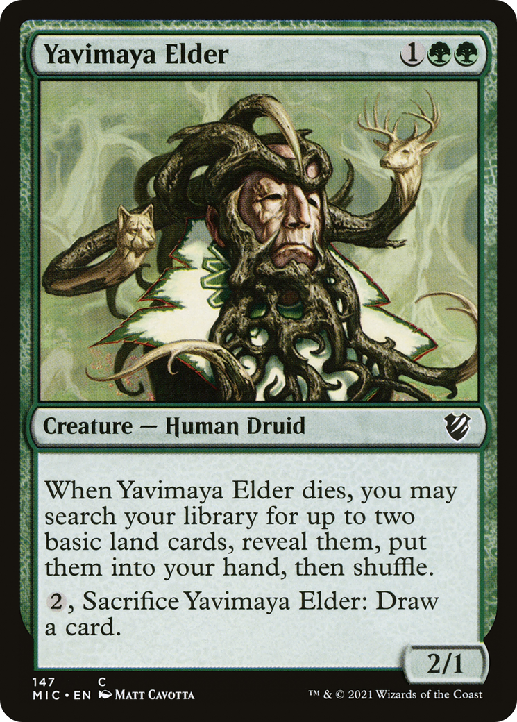 Image of Yavimaya Elder [Innistrad: Midnight Hunt Commander]