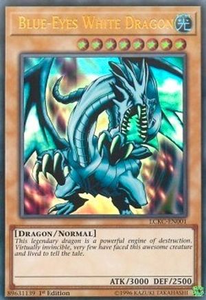 Image of Blue-Eyes White Dragon (Version 1) [LCKC-EN001] Ultra Rare