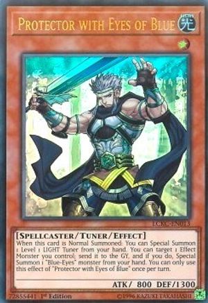 Image of Protector with Eyes of Blue [LCKC-EN013] Ultra Rare