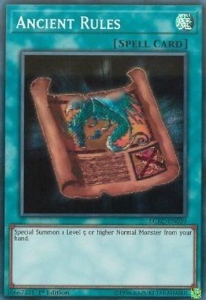 Image of Ancient Rules [LCKC-EN039] Secret Rare