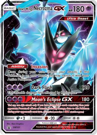 Image of Dawn Wings Necrozma GX (SM101) [Sun & Moon: Black Star Promos]