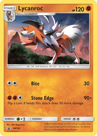 Image of Lycanroc (SM105) [Sun & Moon: Black Star Promos]
