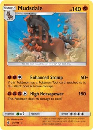 Image of Mudsdale (76/145) (Prerelease Kit Exclusive) (Theme Deck Exclusive) [Sun & Moon: Guardians Rising]