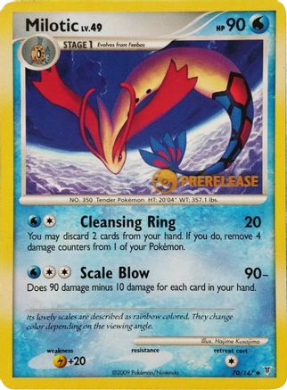 Image of Milotic (70/147) (Prerelease Promo) [Nintendo: Black Star Promos]